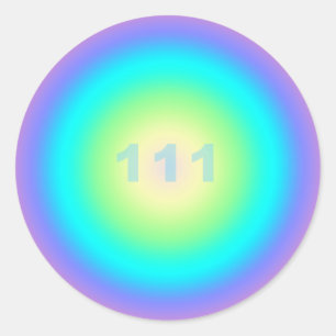 Angel Number 111 - Manifestation Classic Round Sticker