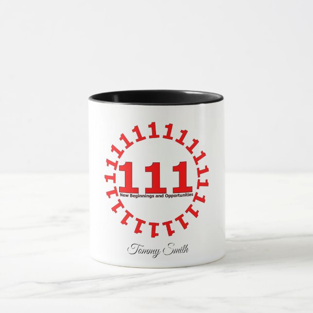 Angel Number 111 - Manifestation & New Beginnings  Mug (Center)