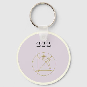 Angel Number 222 Keychain