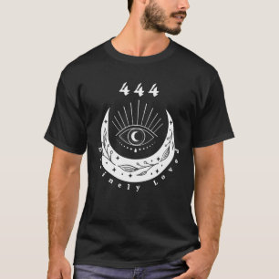 Angel Number 444 Divinely Loved The Eye Moon T-Shirt