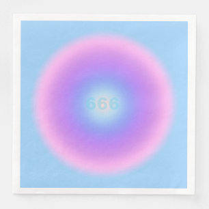 Angel Number 666 Reflect - Angel Numbers Gradient Napkin