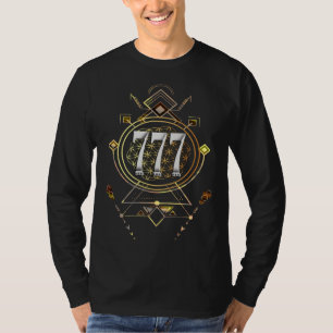 Angel Number 777 Sacred Geometry Healing Shamanic  T-Shirt