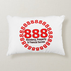 Angel Number 888 – Abundance & Harmony Decorative Cushion