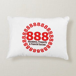 Angel Number 888 – Abundance & Harmony Decorative Cushion