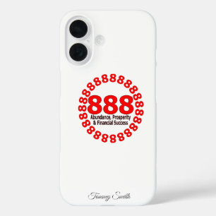 Angel Number 888   Abundance & Prosperity iPhone 16 Case