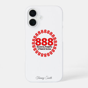 Angel Number 888   Abundance & Prosperity iPhone 16 Case