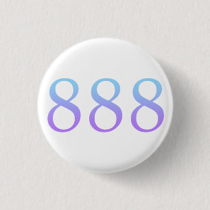 Angel Number 888 - Balance  3 Cm Round Badge