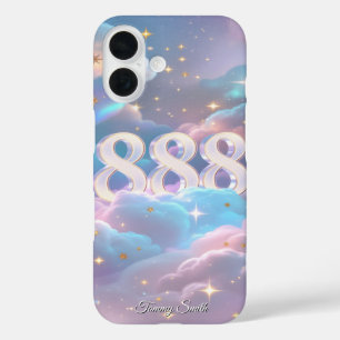 Angel Number 888 – Cosmic Manifestation iPhone 16 Case
