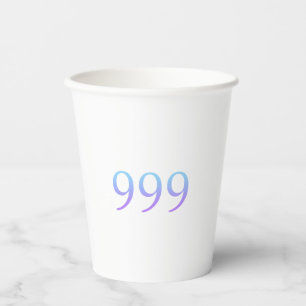 Angel Number 999 Paper Cups