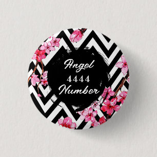Angel Numberr "4444"  3 Cm Round Badge