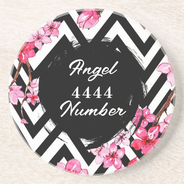 Angel Numberr "4444"  Coaster (Front)