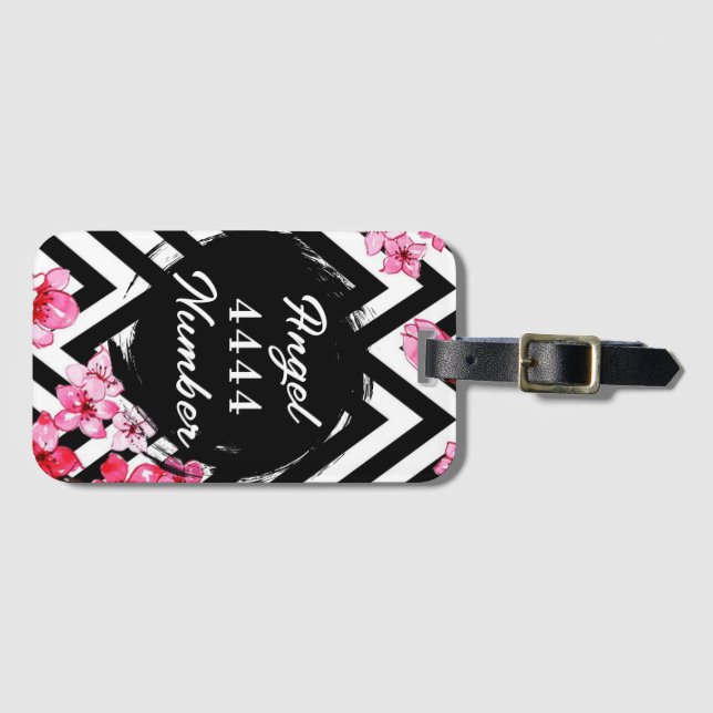 Angel Numberr "4444"  Luggage Tag (Front Horizontal)