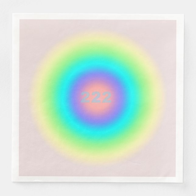 Angel Numbers 222 - Balance & Harmony Napkin (Front)