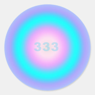 Angel Numbers 333 - Creativity & Action Classic Round Sticker