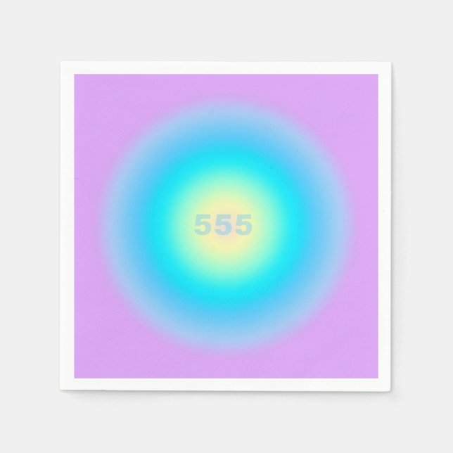 Angel Numbers 555 - Changes On The Horizon   Napkin (Front)