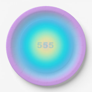 Angel Numbers 555 - Changes On The Horizon  Paper Plate