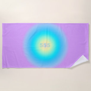 Angel Numbers 555 - New Beginnings Beach Towel