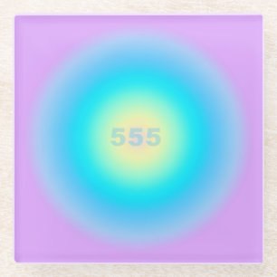 Angel Numbers 555 - New Beginnings Glass Coaster