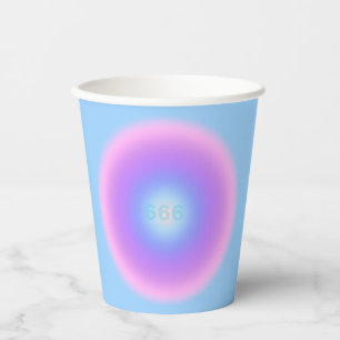 Angel Numbers 666 Reflect - Angel Number Gradient Paper Cups