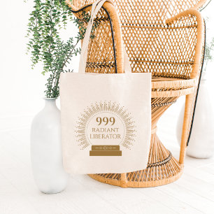 Angel Numbers 999 Radiant Liberator Tote Bag