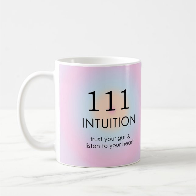 Angel Numbers Numerology 111 Intuition   Coffee Mug (Left)