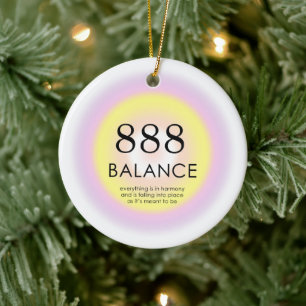 Angel Numbers Numerology Meaning 888 Balance   Ceramic Tree Decoration