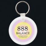 Angel Numbers Numerology Meaning 888 Balance  Key Ring<br><div class="desc">Relaxing spiritual ombre design,  featuring angel numbers 888,  a number,  that reminds you,  you are in harmony with Universe and everything is falling into place. Angel numbers 8888 motivation gradient design with meaning and number explanation. Motivational angel numbers gifts.</div>
