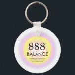 Angel Numbers Numerology Meaning 888 Balance  Key Ring<br><div class="desc">Relaxing spiritual ombre design,  featuring angel numbers 888,  a number,  that reminds you,  you are in harmony with Universe and everything is falling into place. Angel numbers 8888 motivation gradient design with meaning and number explanation. Motivational angel numbers gifts.</div>