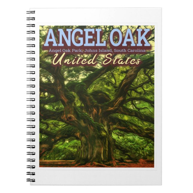 ANGEL OAK - CHARLESTON SOUTH CAROLINA US NOTEBOOK (Front)