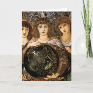 Angel of Creation by William Burne-Jones Holiday Card