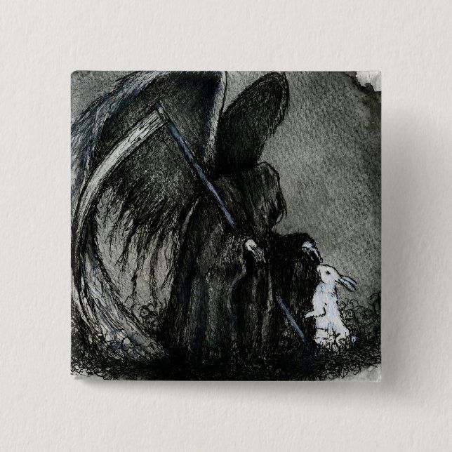ANGEL OF DEATH 15 CM SQUARE BADGE (Front)
