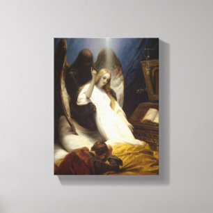 Angel of Death (Going to Heaven) (Horace Vernet) Canvas Print