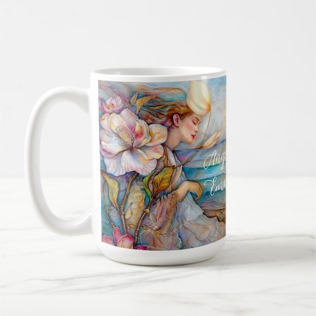 Angel Of Emotion Turquoise Mug (Left)