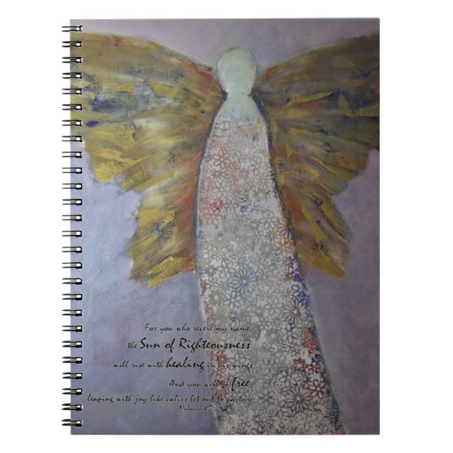Angel of Healing Spiral Notebook (Front)