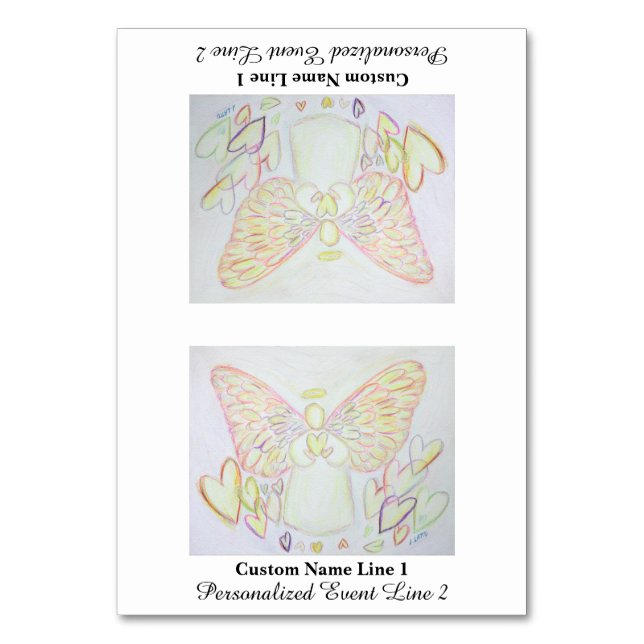Angel of Hearts Inspirational Table Tent Card (Front)