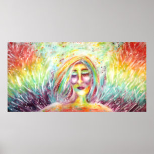 "Angel Of Imperfection" Art by Victoria Lynn Hall Poster