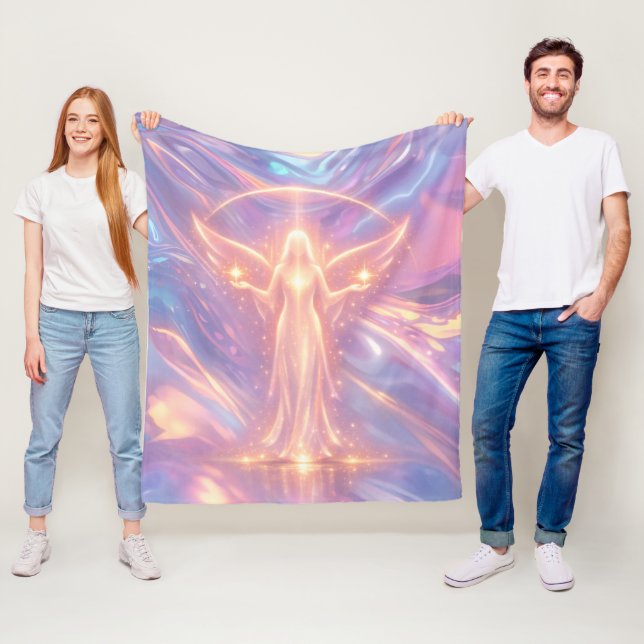 Angel of Light Fleece Blanket – Ethereal Celestial (In Situ)