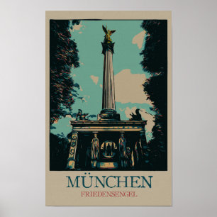 Angel of Peace monument, Munich, Germany Poster