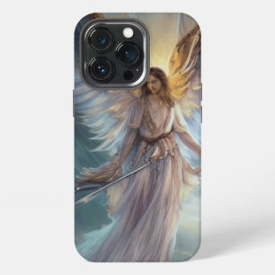 Angel Of Protection In Blue Watercolor Light Blue iPhone 13 Pro Case