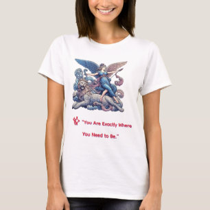 🏹👼Angel of Strength with Lion 🦁 T-Shirt