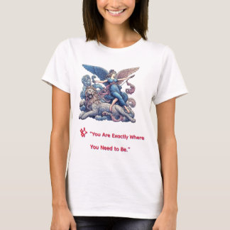🏹👼Angel of Strength with Lion 🦁 T-Shirt