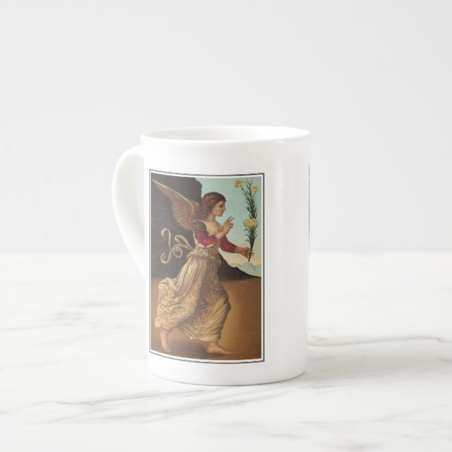 Angel of the Annunciation by Melozzo da Forli Bone China Mug (Front Left)