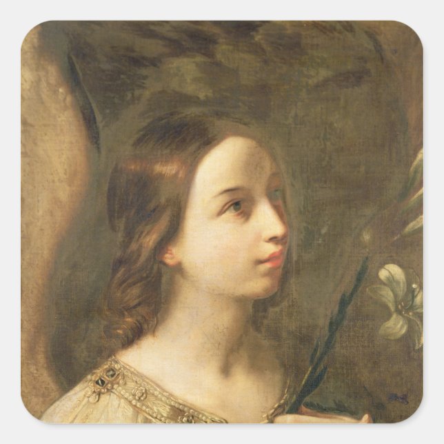 Angel of the Annunciation Square Sticker (Front)
