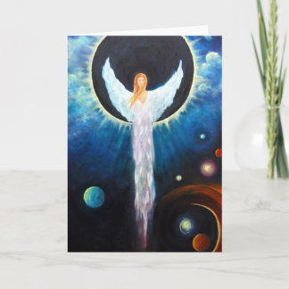 "Angel Of The Eclipse" Fine Art Greeting Card