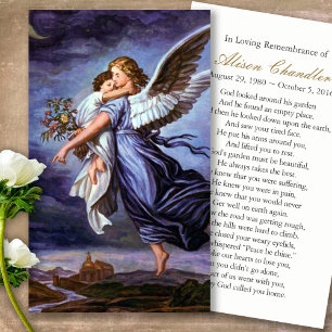 Angel of the Lord Funeral Sympathy Prayer Card
