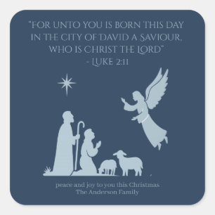 Angel of the Lord Sticker – Nativity Shepherd 
