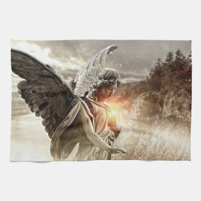 Angel of the Misfortunate Tea Towel (Horizontal)