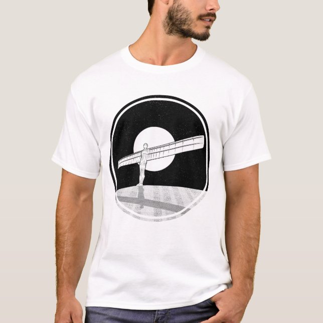Angel of the North full moon T-Shirt (Front)