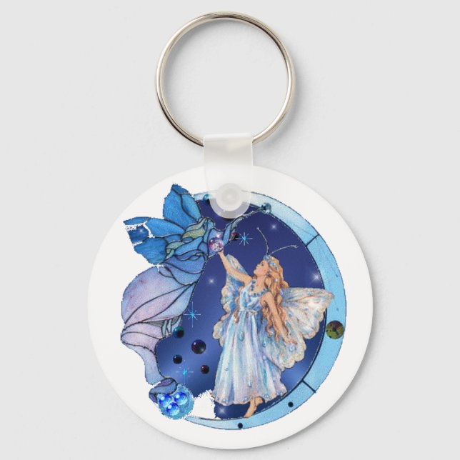 Angel Of The Skies Key Ring (Front)