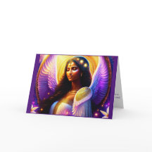 Angel of the Violet Flame Folded Note Card